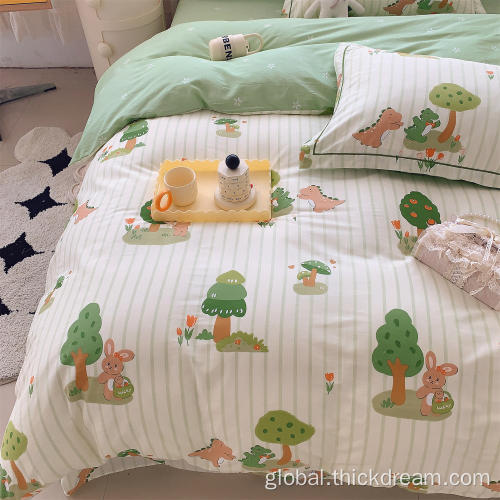 Jungle exploration bed sheet cover bedding pillowcase set